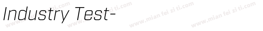 Industry Test字体转换